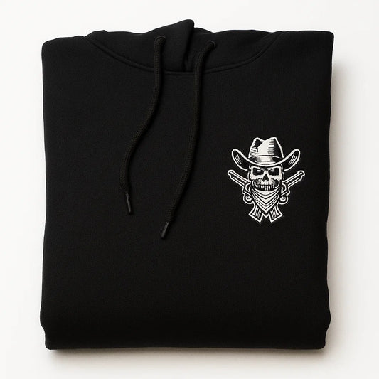 Skull Embroidered Hoodie