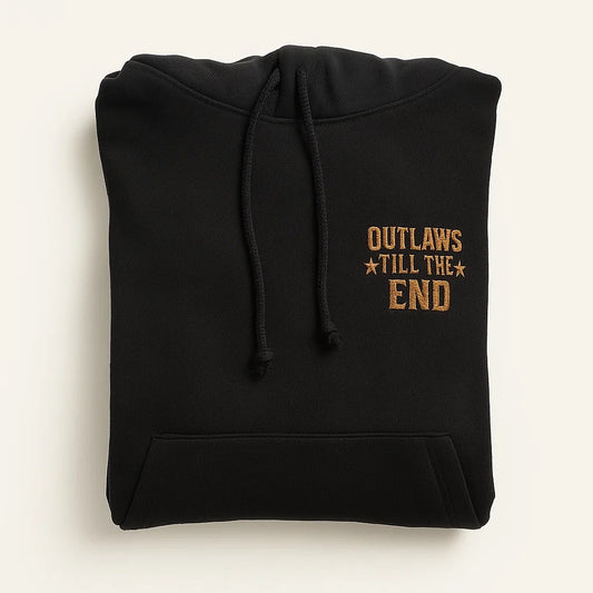 Outlaws Till The End Embroidered Hoodie